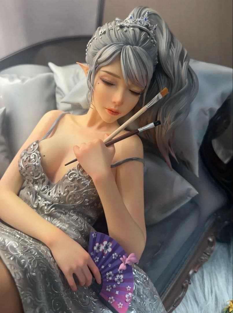 鬼刀シリーズ LightYear Ein 風鈴昼寝をしましょう海琴の煙スタチュー 限定販売】鬼刀シリーズ 煙雨 1/4 スタチュー[LightYear Studio]【同梱