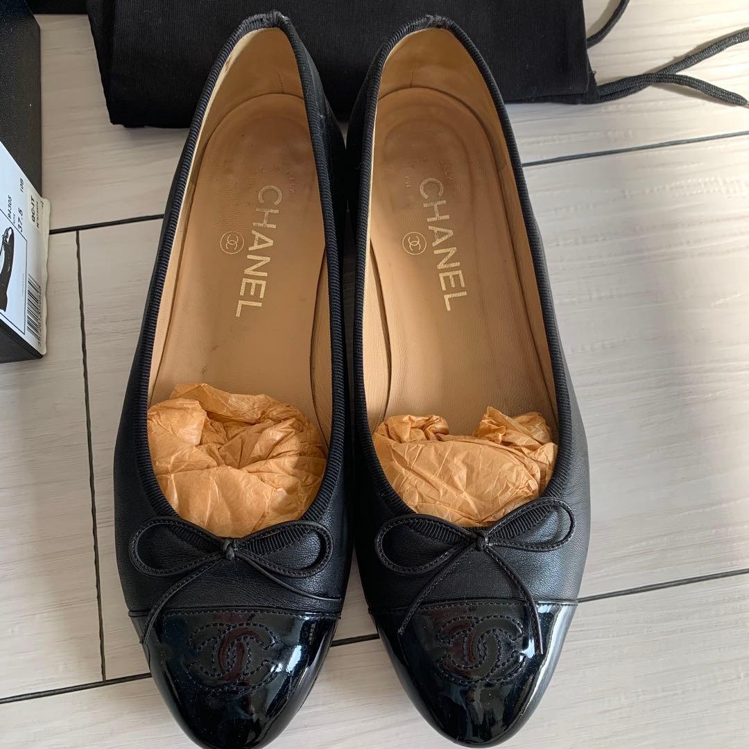 CHANEL バレエシューズ　37 1/2 シャネル(CHANEL)シャネル バレーシューズ #37 パンプス 靴 レディース