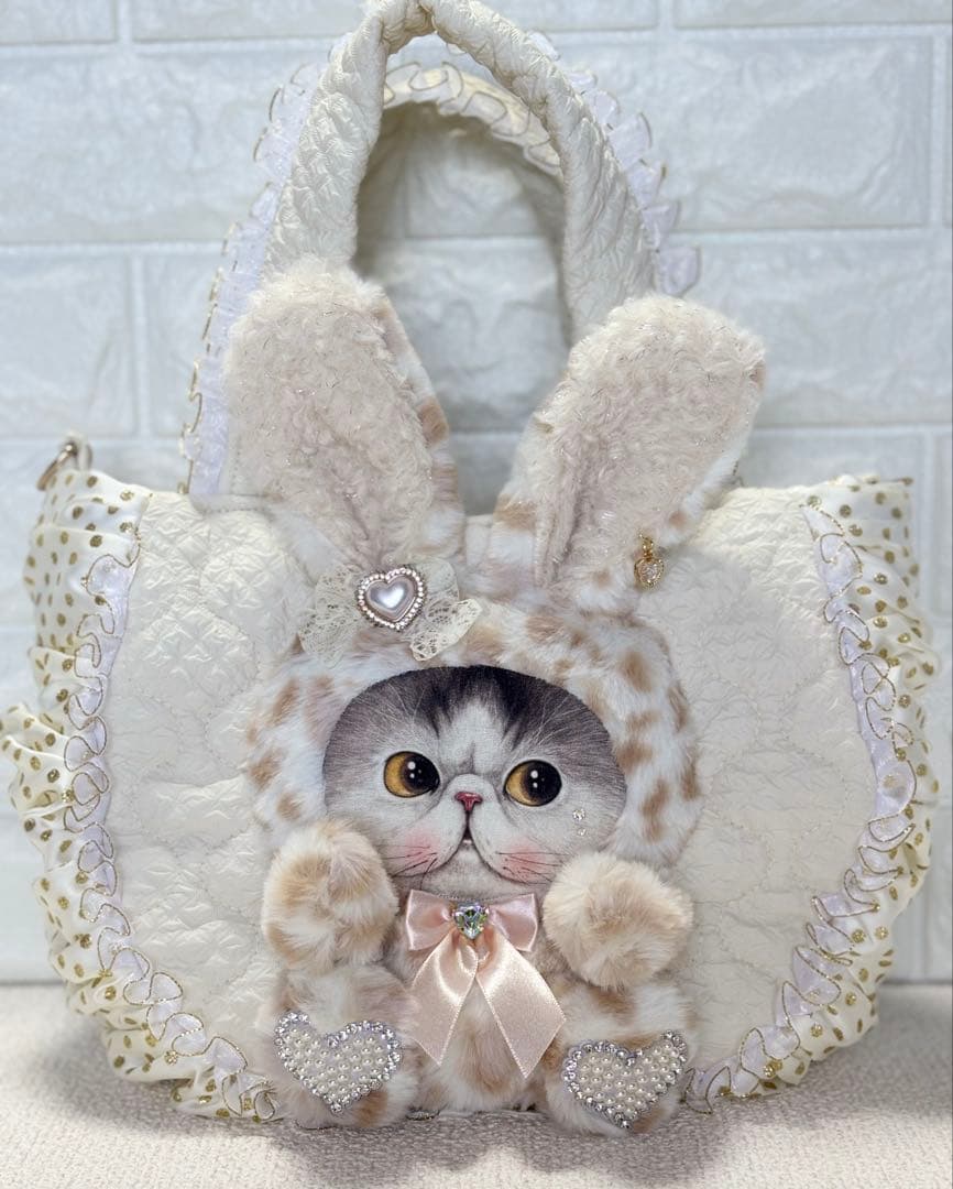 ゆ*ら様 コヤンイサムチョン　ハンドメイド　ギャザーバッグ　マンドゥちゃん　ホワ 2026年最新】コヤンイサムチョンの人気アイテム - メルカリ