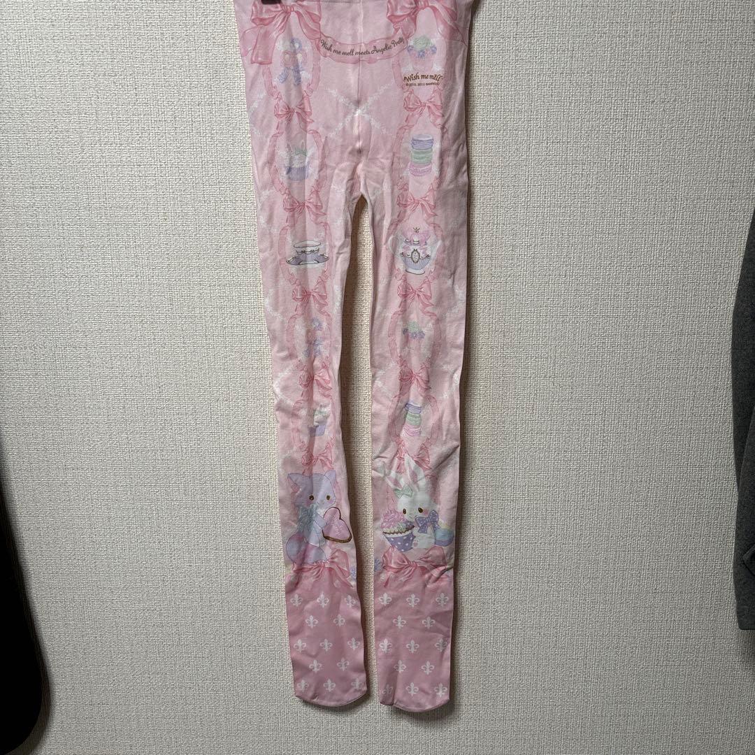 angelic pretty ウィッシュミーメル コラボタイツ ピンク - メルカリ