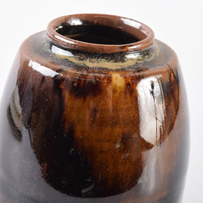 茶道具 膳所焼 陽炎園造 淡海ぜぜ 茶入 仕覆付 共箱 V 7959 - メルカリ