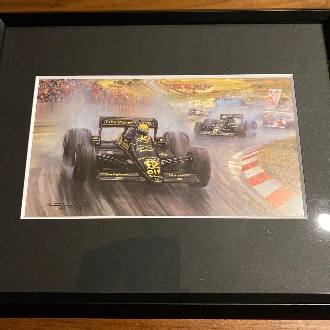 アイルトン・セナ ロータス 97T イラスト 額装品 ／ F1初優勝 - メルカリ