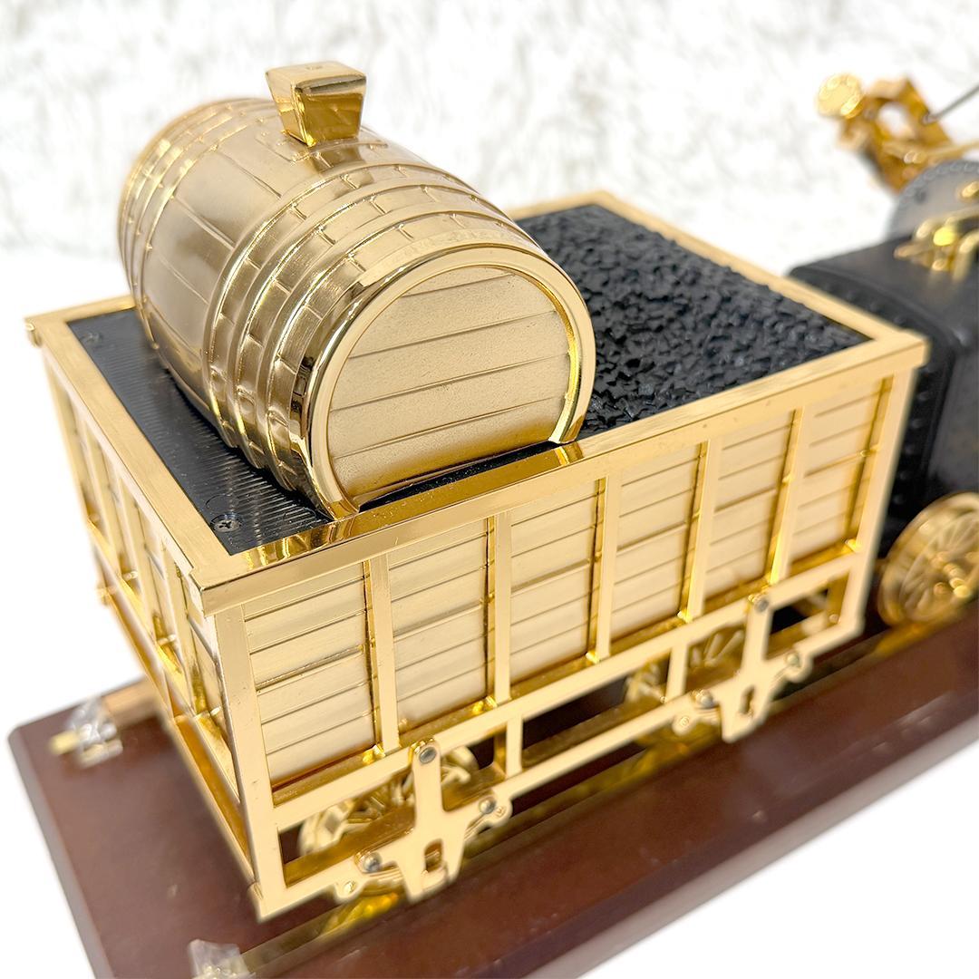 美品 ロバート・スチーブンソン 蒸気機関車 ロケット号 置時計 ケース