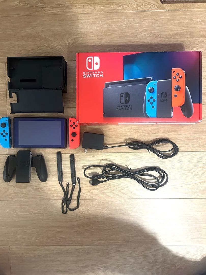 『美品』Nintendo Switch 本体　ネオンブルー・ネオンレッド 任天堂 Nintendo Switch 有機ELモデル ネオンブルー ネオンレッド