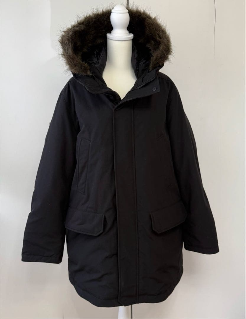 ユニクロ　UNIQLO 新品未使用　大きい　黒 ダウンジャケット　ダウンコート ユニクロ公式 | ハイブリッドダウンコート