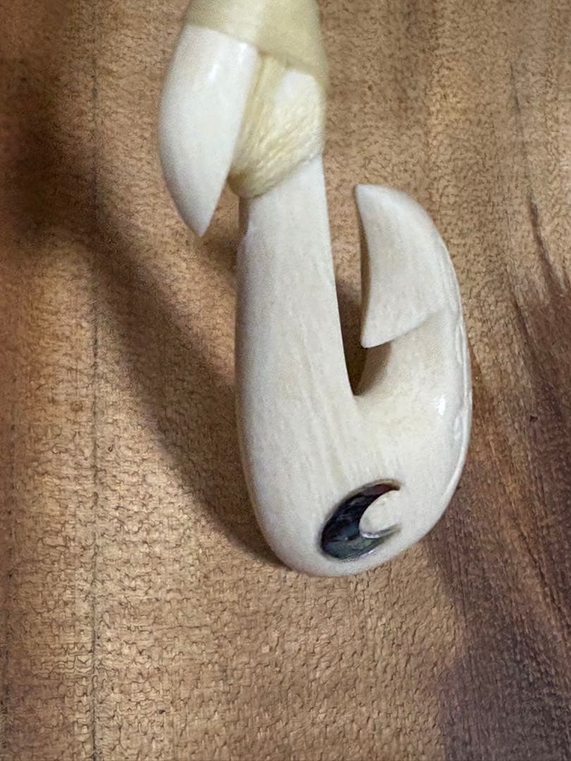 ボーンカービングネックレス(sw55)マッコウ×アバロンシェル7/30限定値