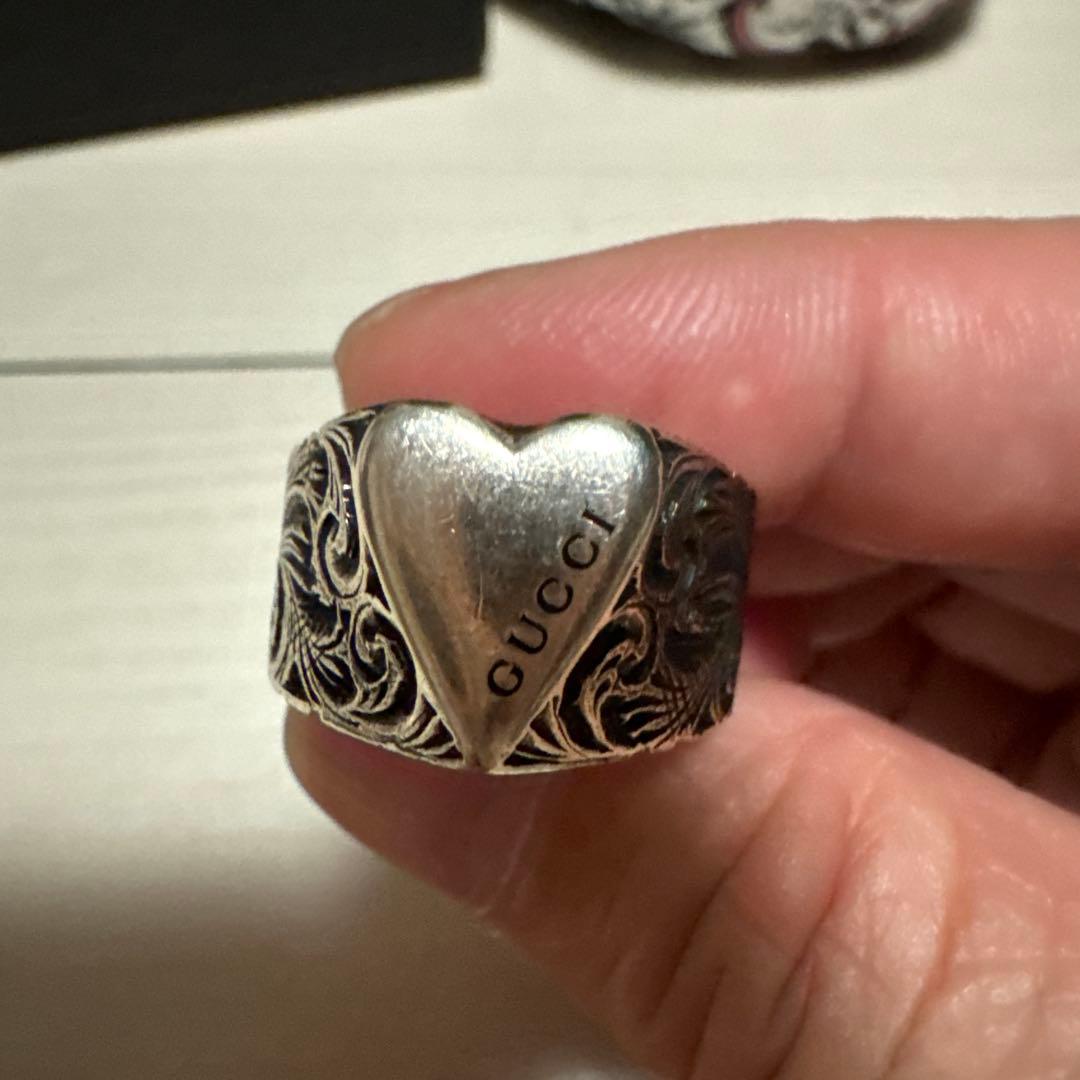 GUCCI】アラベスク ハート フローラ リング 15号 - メルカリ