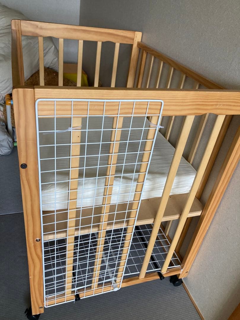 西松屋 ミニ ベビーベッド ハピネス ヤトミ - メルカリ