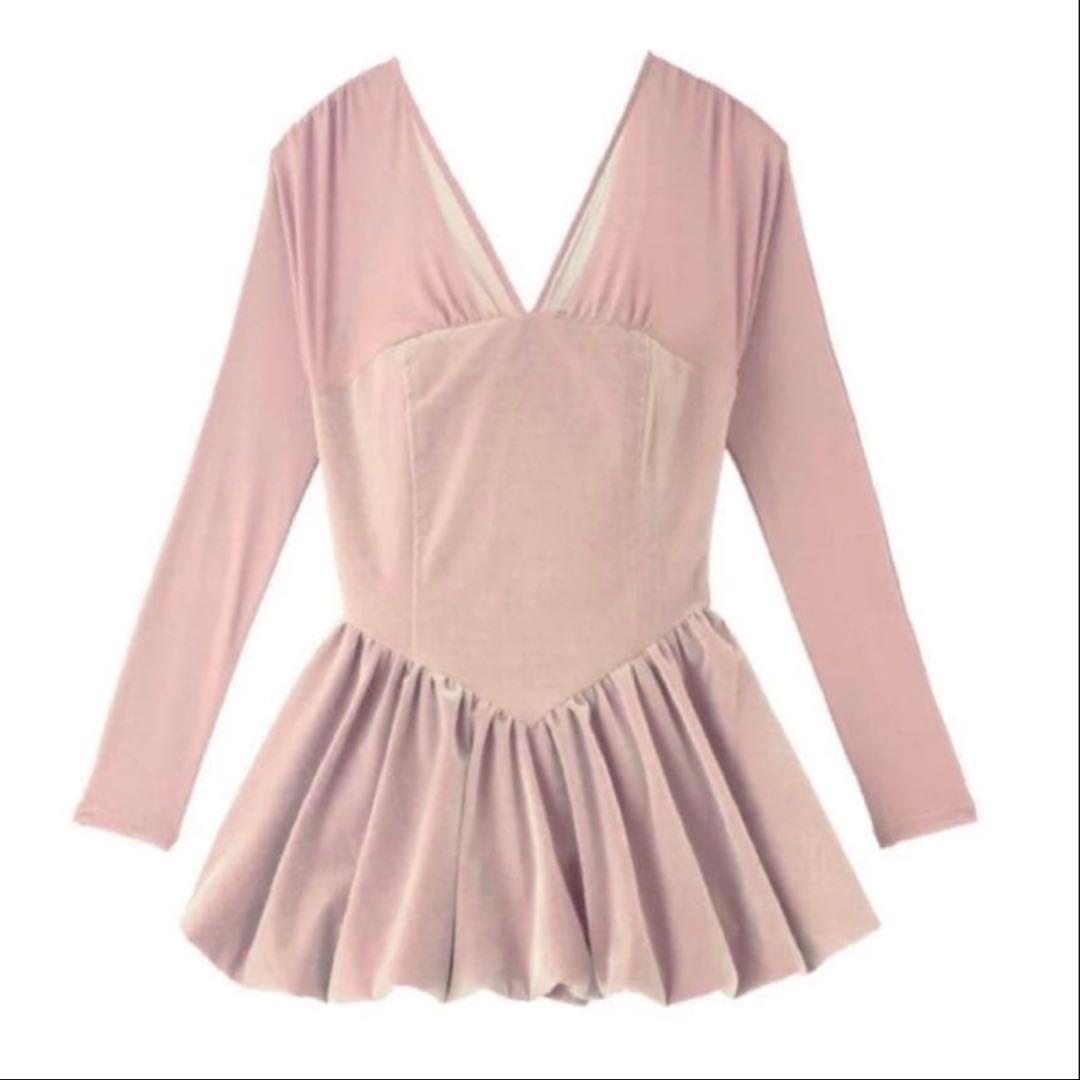 poláura ベロアビスチェバルーントップス - メルカリ