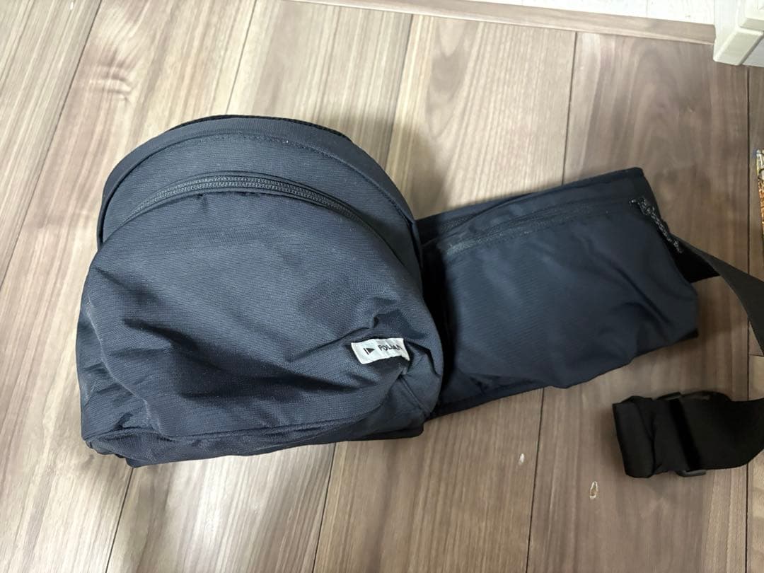 POLBAN アドバンス ブラック ヒップシート ポルバン アドバンス ヒップシート リップストップブラック 抱っこひも