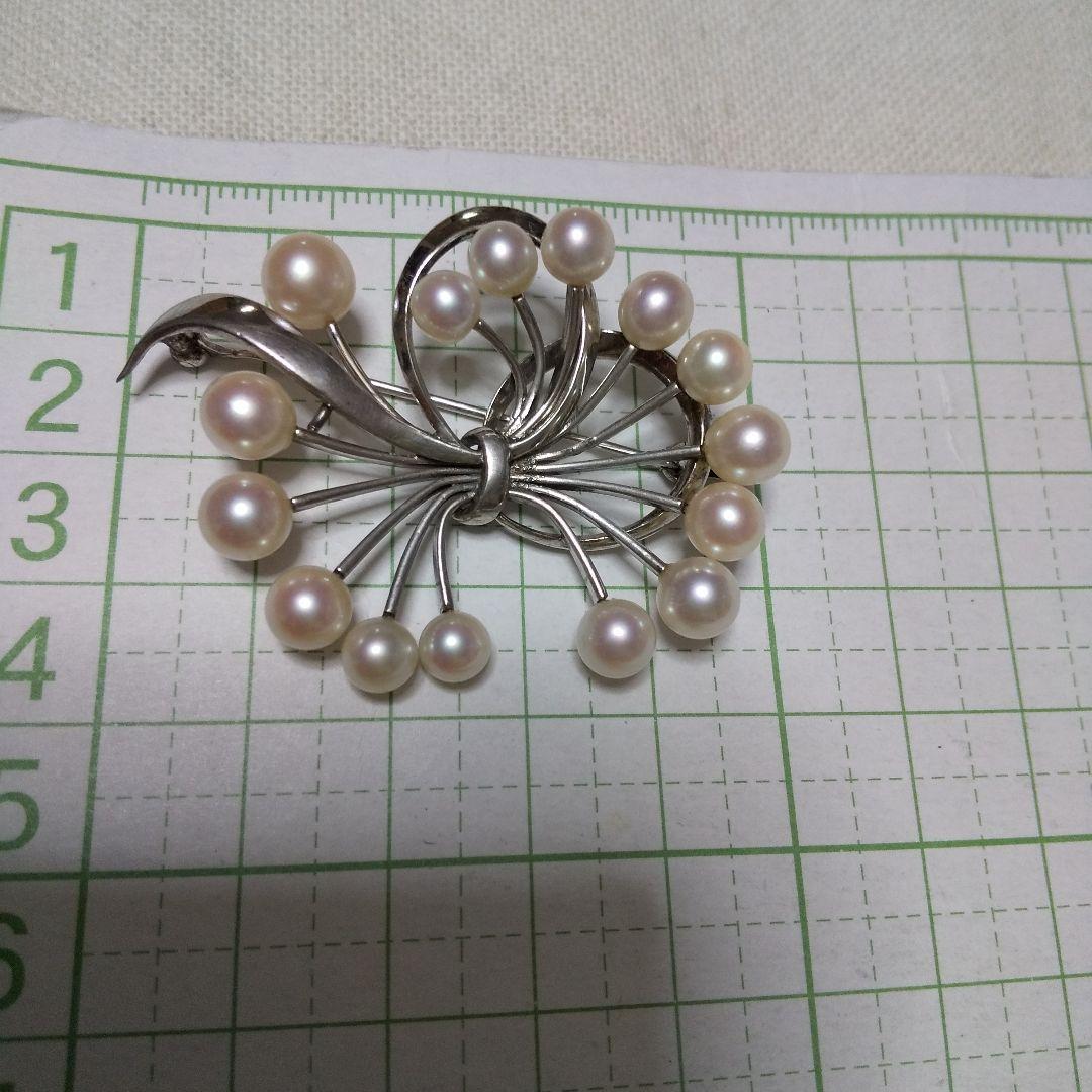 値下げました！田崎真珠アコヤパールブローチ - メルカリ