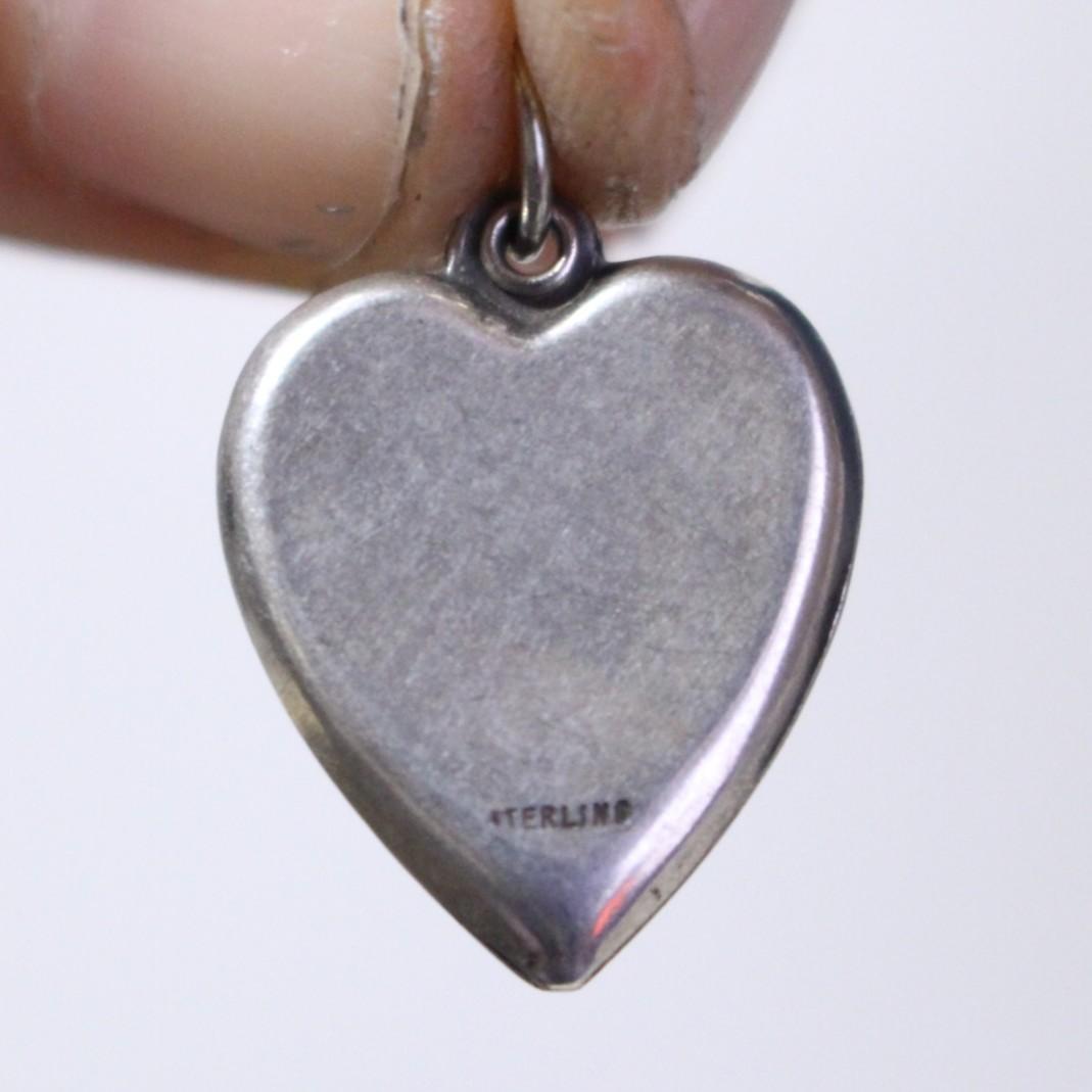 40s スウィートハートジュエリー パフィハート シルバー 十字架 クロス