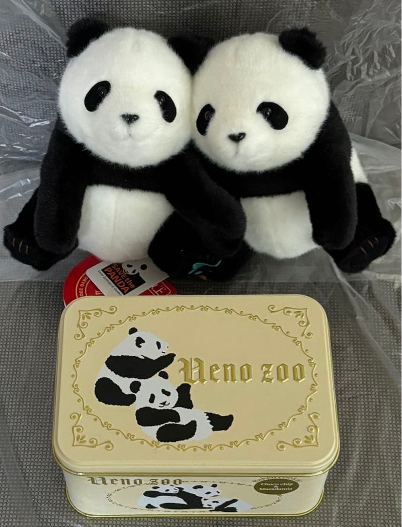【2品セット】上野動物園　パンダ　パンダ　ぬいぐるみ シャオシャオ　レイレイ 上野動物園の“シャンシャン・シャオシャオ・レイレイ”をモチーフにした