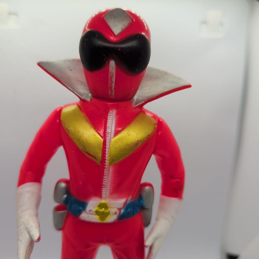 《昭和レトロ》秘密戦隊ゴレンジャー　アカレンジャー　ソフビ　パチ