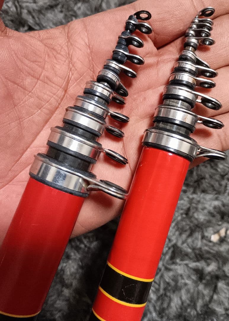 がまかつ がま磯 中硬2号5m & 硬調4号5m まとめて2本 - メルカリ