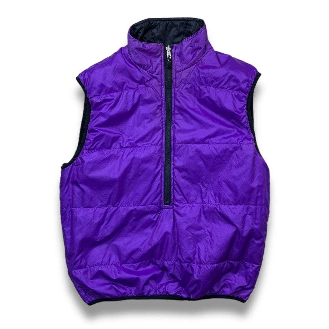 90s MOONSTONE パッカブルリバーシブル中綿ベスト ハーフジップ ギア