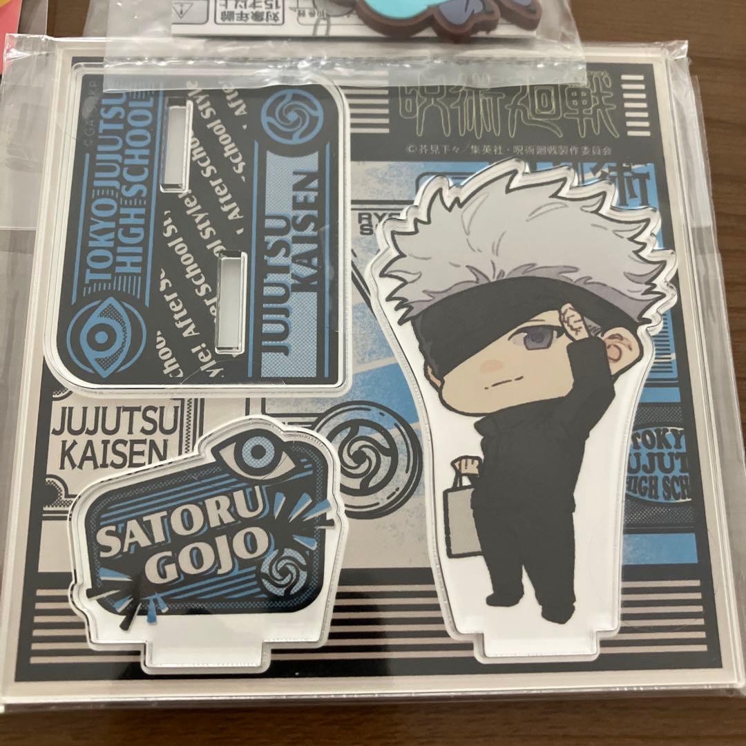 呪術廻戦 五条悟 ラバーストラップ アクリルスタンド 缶バッジ - メルカリ