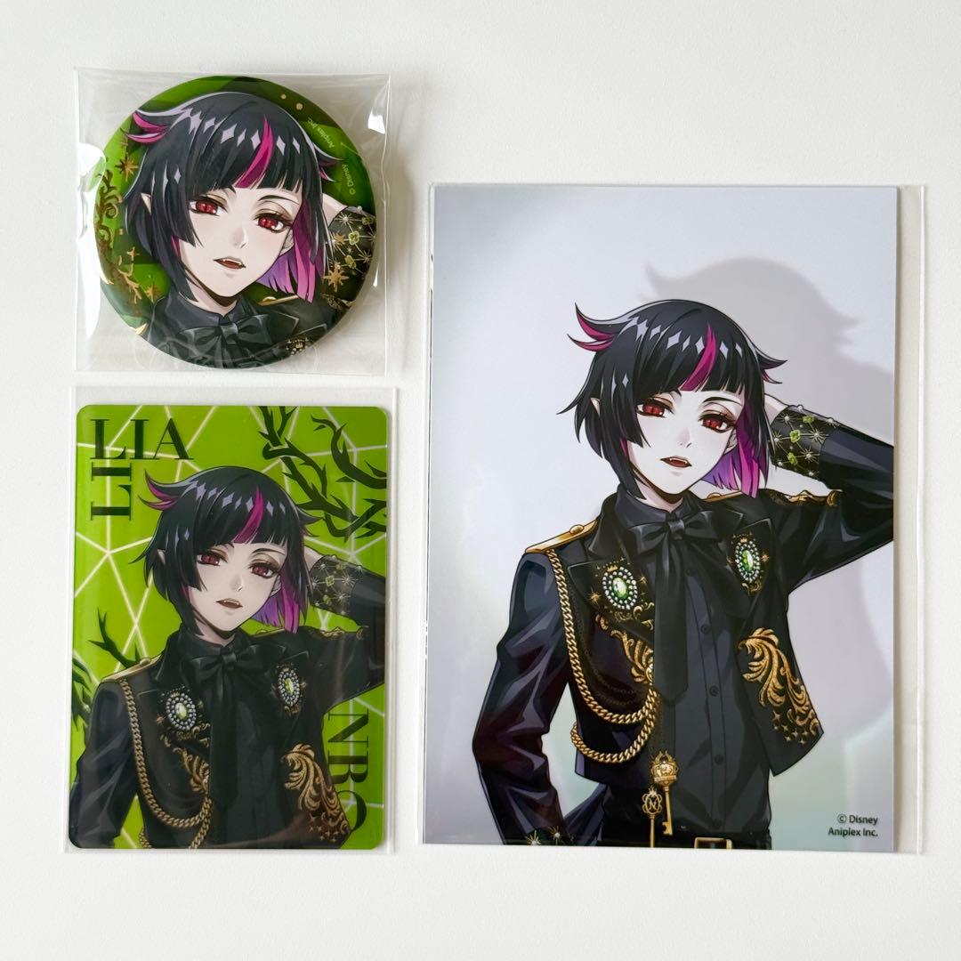 ツイステ ポップアップ リリア ブレイジングジュエル 缶バッジ カード