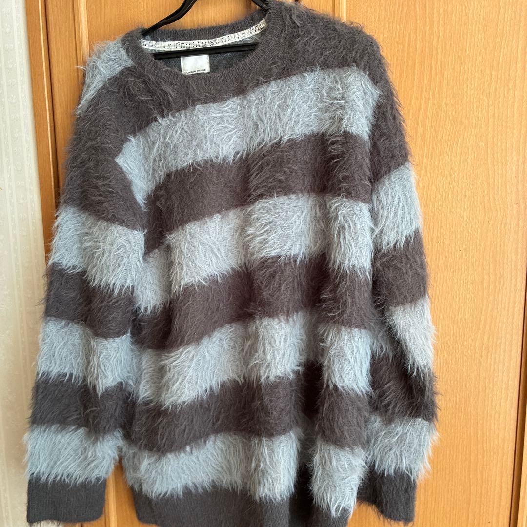 ナンバーナイン《別注》フェザー ファー ヤーン ニット