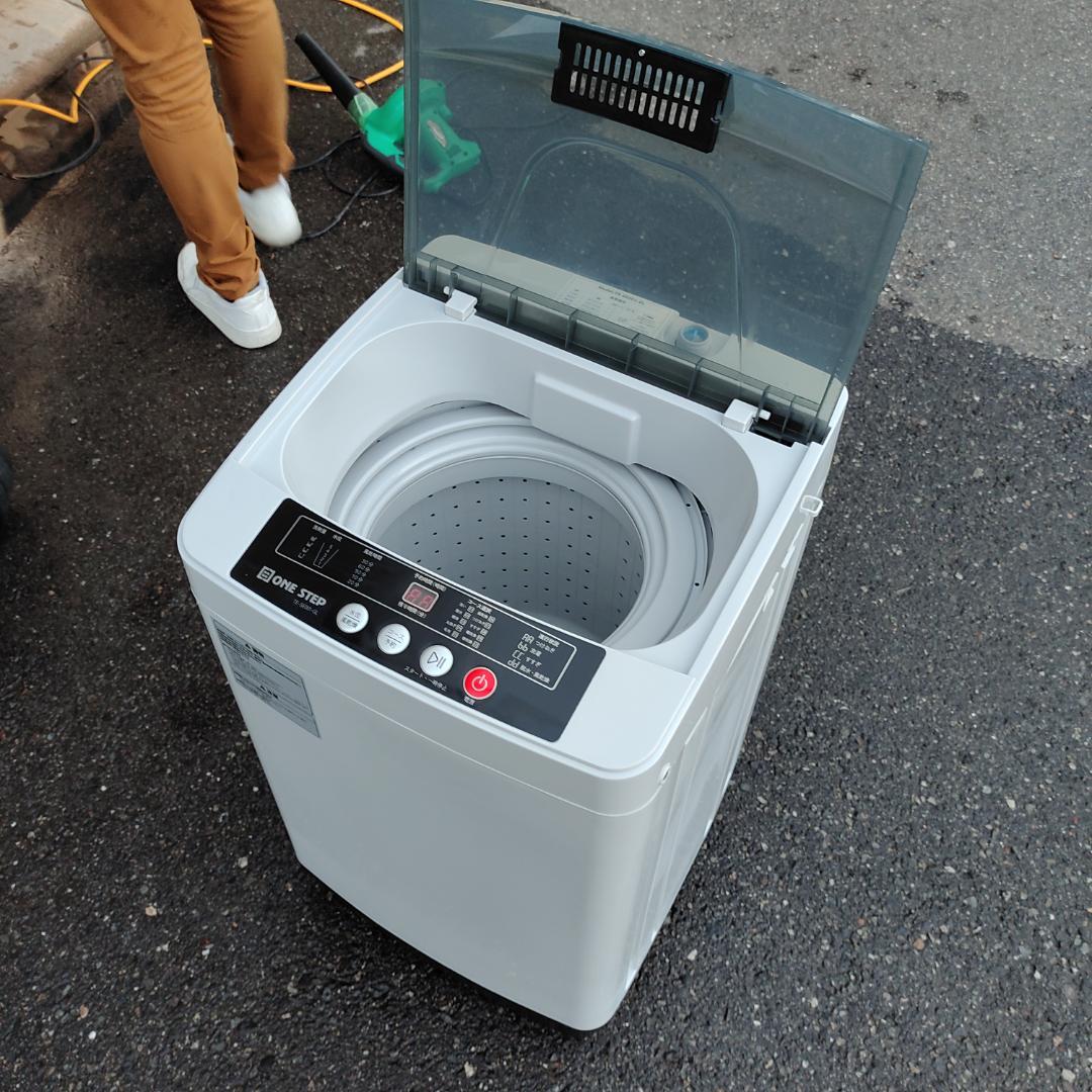 美品 ONESTEP コンパクト全自動洗濯機 TE-SE001-GL - メルカリ