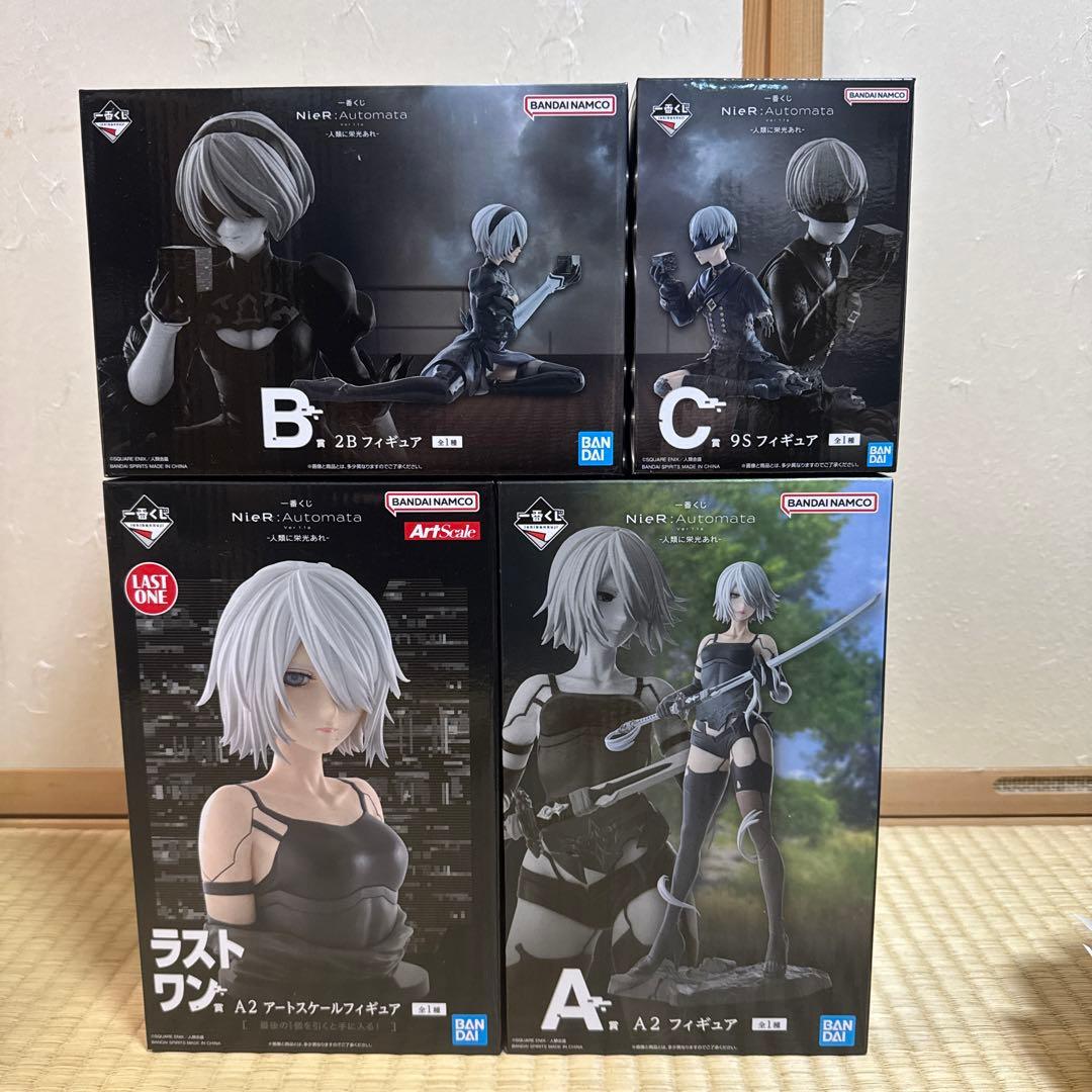 一番くじ ニーアオートマタ A賞 A2 B賞 2B C賞 9S D賞 ラストワン 一番くじ NieR:Automata Ver1.1a -人類に栄光あれ-｜一番くじ倶楽部