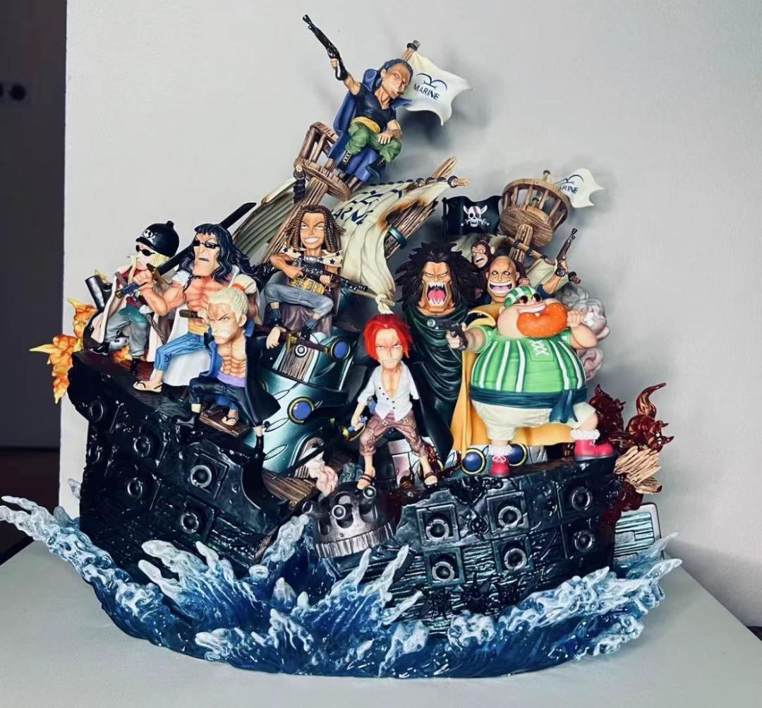 ワンピース YZ 赤髪海賊団 EX版 9点 ガレージキットスタチュー