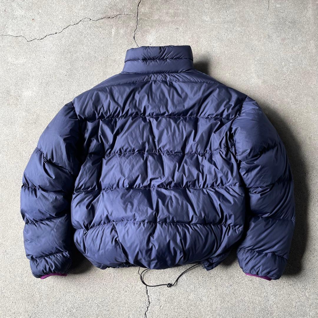 90s mont-bell リバーシブル ダウンジャケット ネイビー パープル
