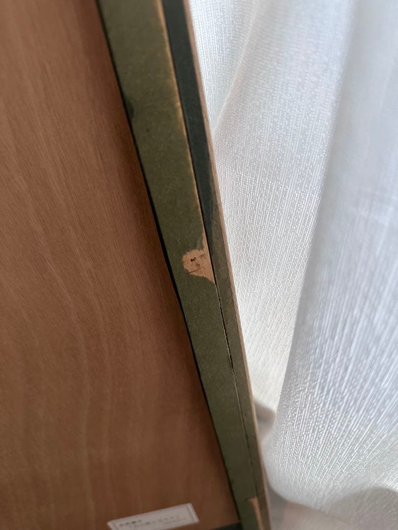 ロジェ・ボナフェ「村と大きな赤い木」シルクスクリーン/直筆サイン