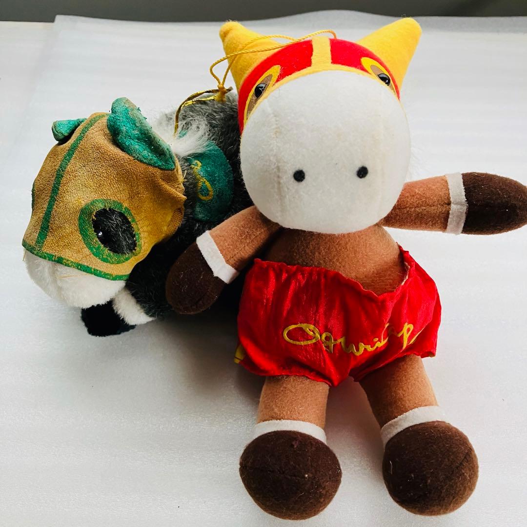 当時物／レトロ レア オグリキャップ ぬいぐるみ 2個セット - メルカリ