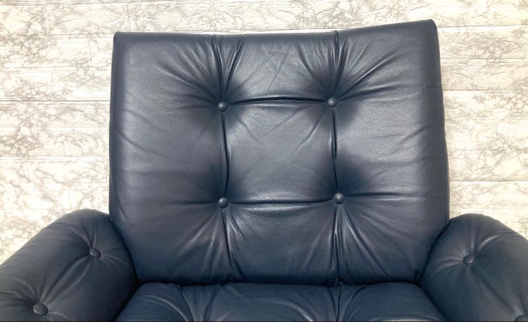 希少 本革】karimoku domani スカンジナビアン イージーチェア①