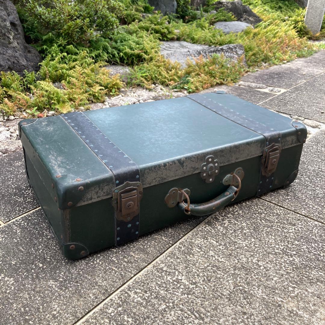 ☆ 当時物 アンティーク トランク 緑 グリーン ☆ - メルカリ