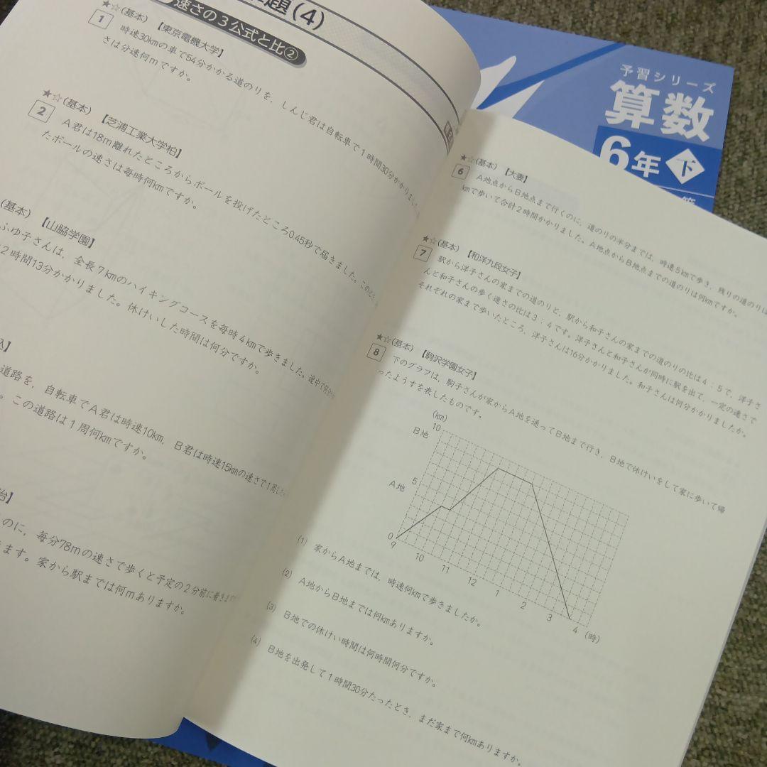 四谷大塚6年予習シリーズ算数/ 演習問題集 有名校対策ほぼ未使用