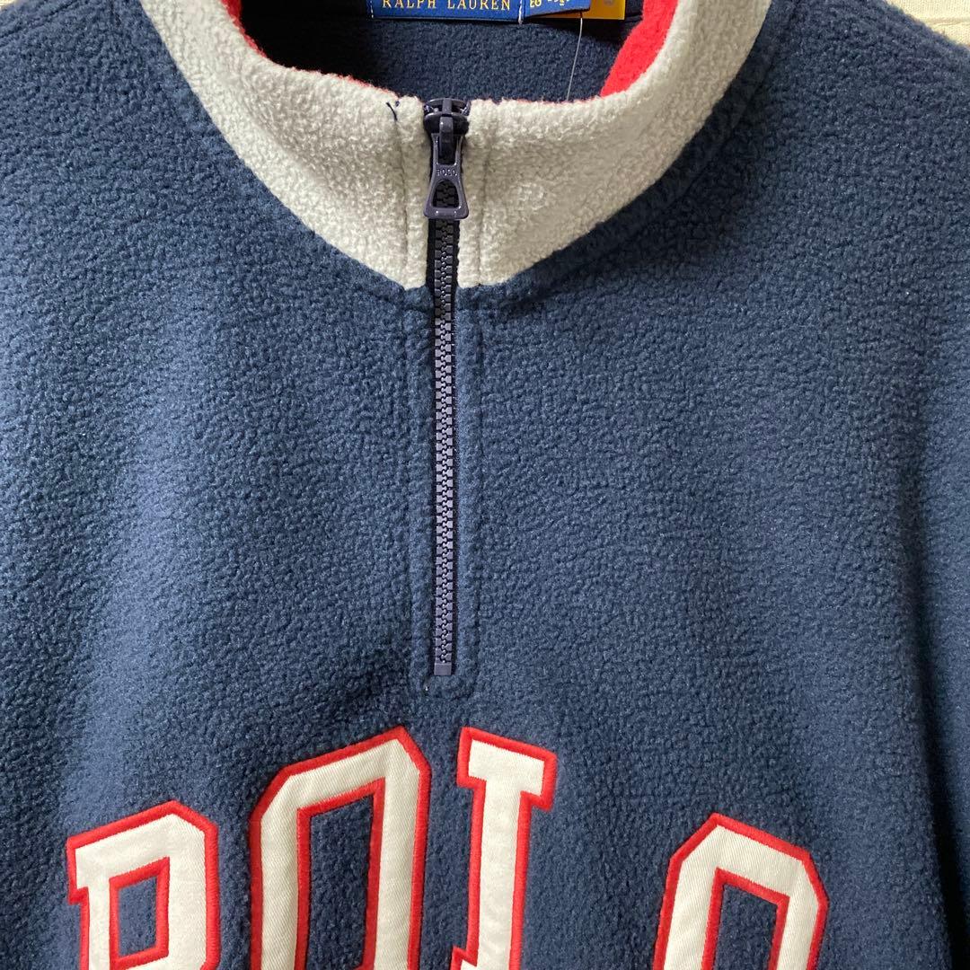 ☆新品 ポロ ラルフローレン 長袖フリース ハーフジップジャケット US