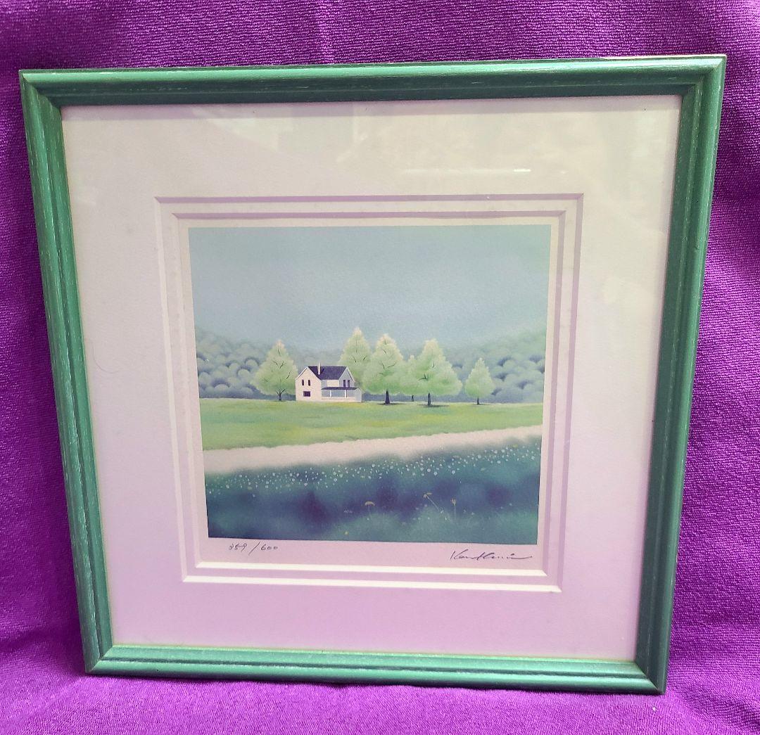 黒井 健 ダイヤモンドスクリーニング 額装 直筆エディションサイン