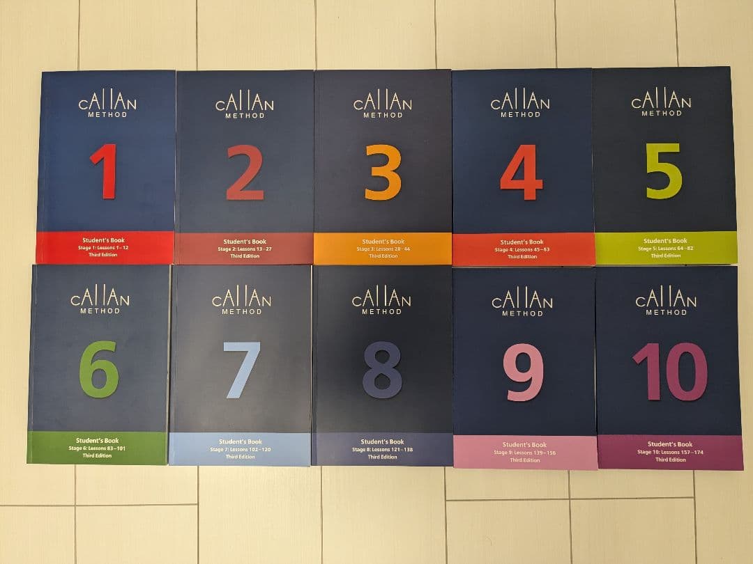 Callan Method 1-10 セット（3rd Edition） 3rd Edition】Callan Method テキストStage 1 - メルカリ