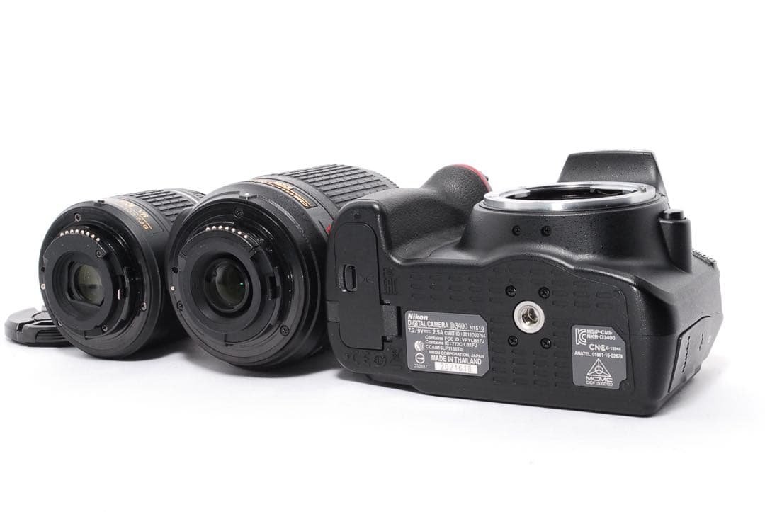 WiFiで楽々転送◇Nikon D3400◇AF-Pレンズ◇一眼レフカメラ◇美品