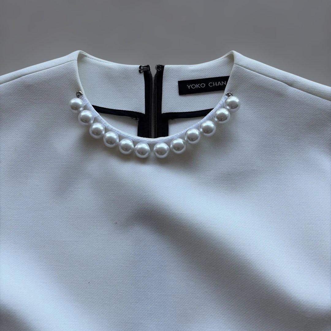 YOKO CHAN ヨーコチャン トップス パール長袖トップス 約6万円のお品