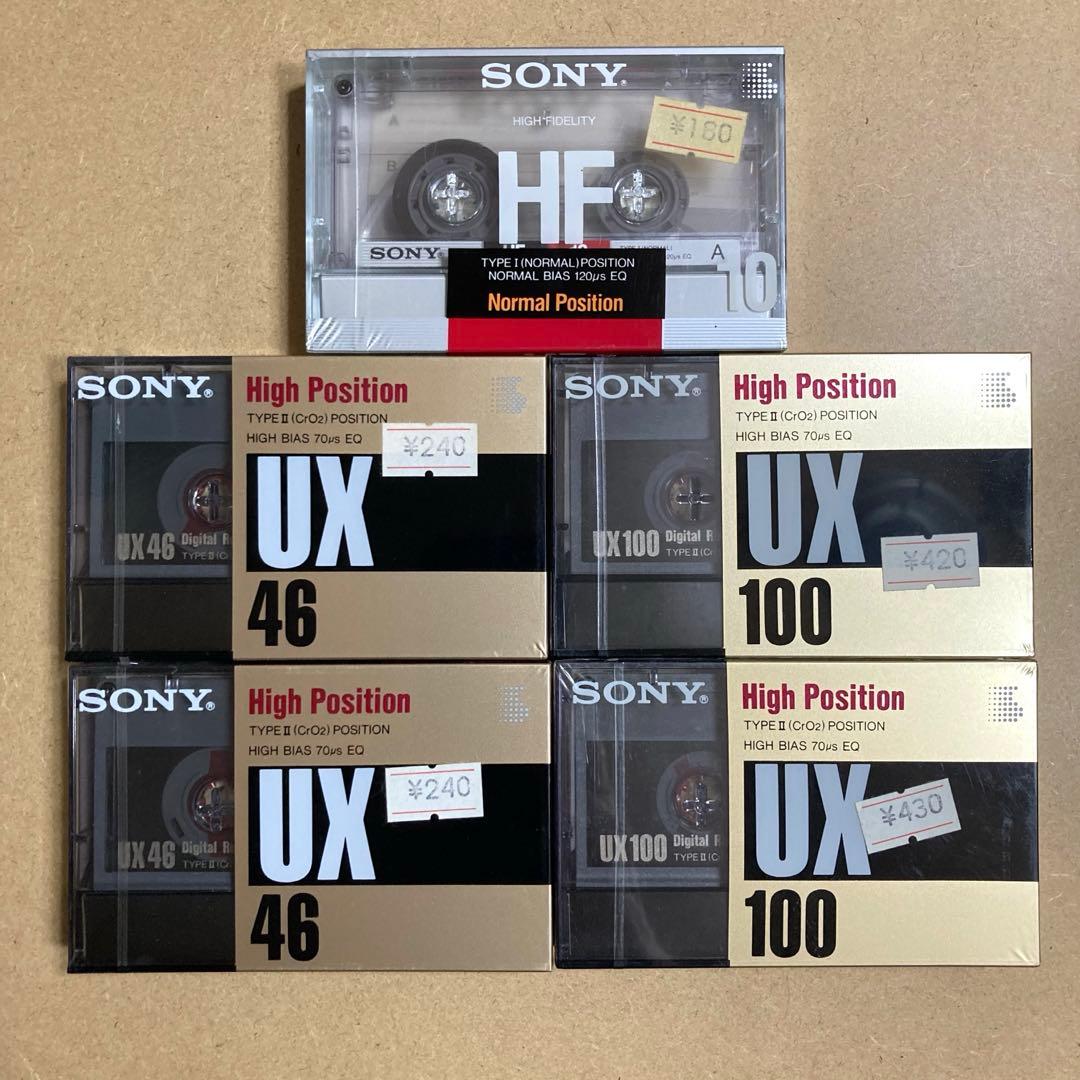 未使用 SONY ソニー カセットテープ UX 46 UX100 HF 10 - メルカリ