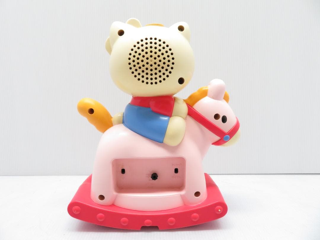 希少品 ハローキティ Hello Kitiy 木馬 目覚まし時計 おしゃべり