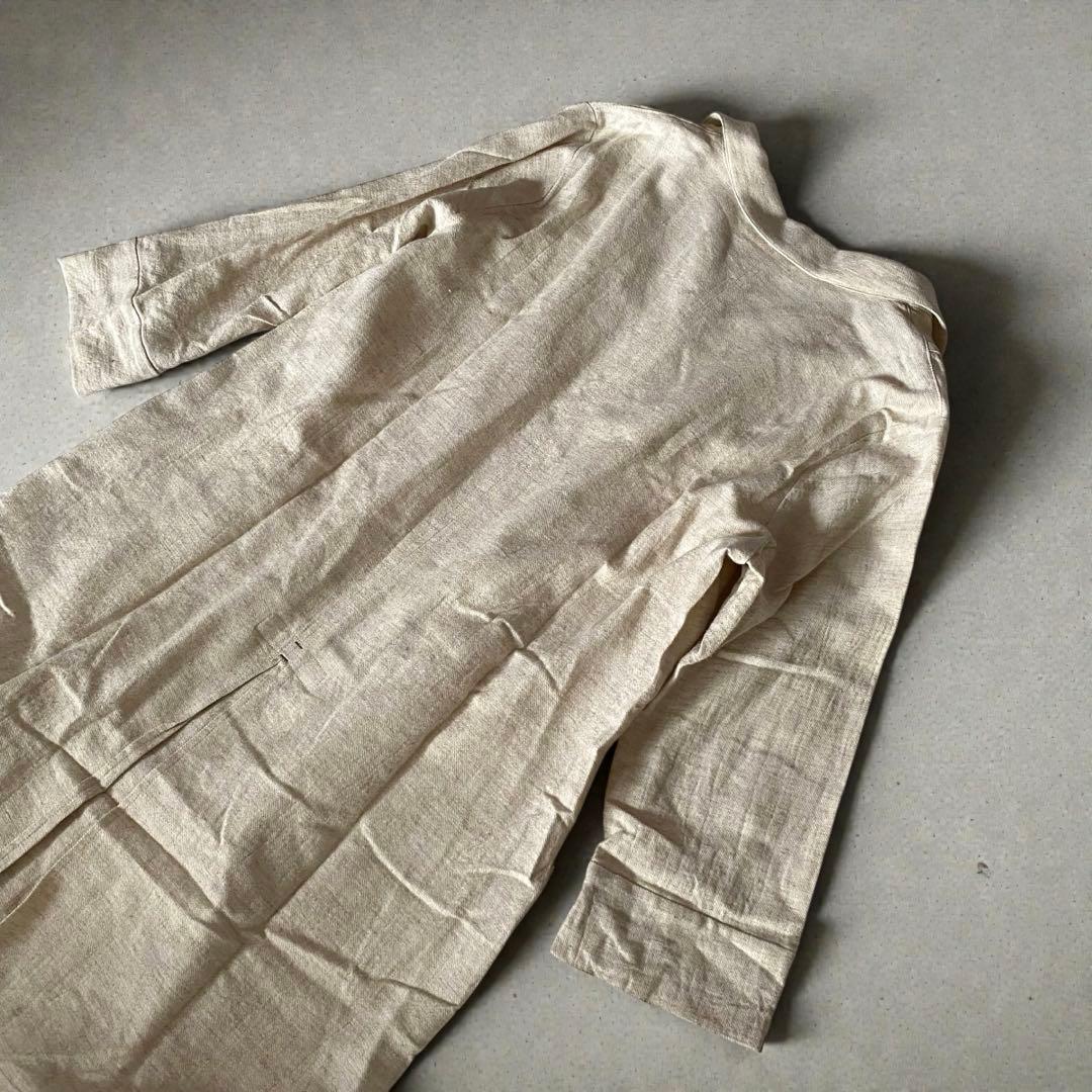 新品タグ付✨genten ゲンテン 綿 麻 毛 ワンピース 羽織り 40 L - メルカリ