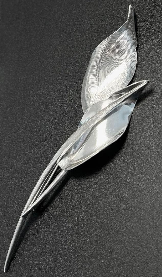 Christian Dior リーフモチーフブローチ SV925 希少