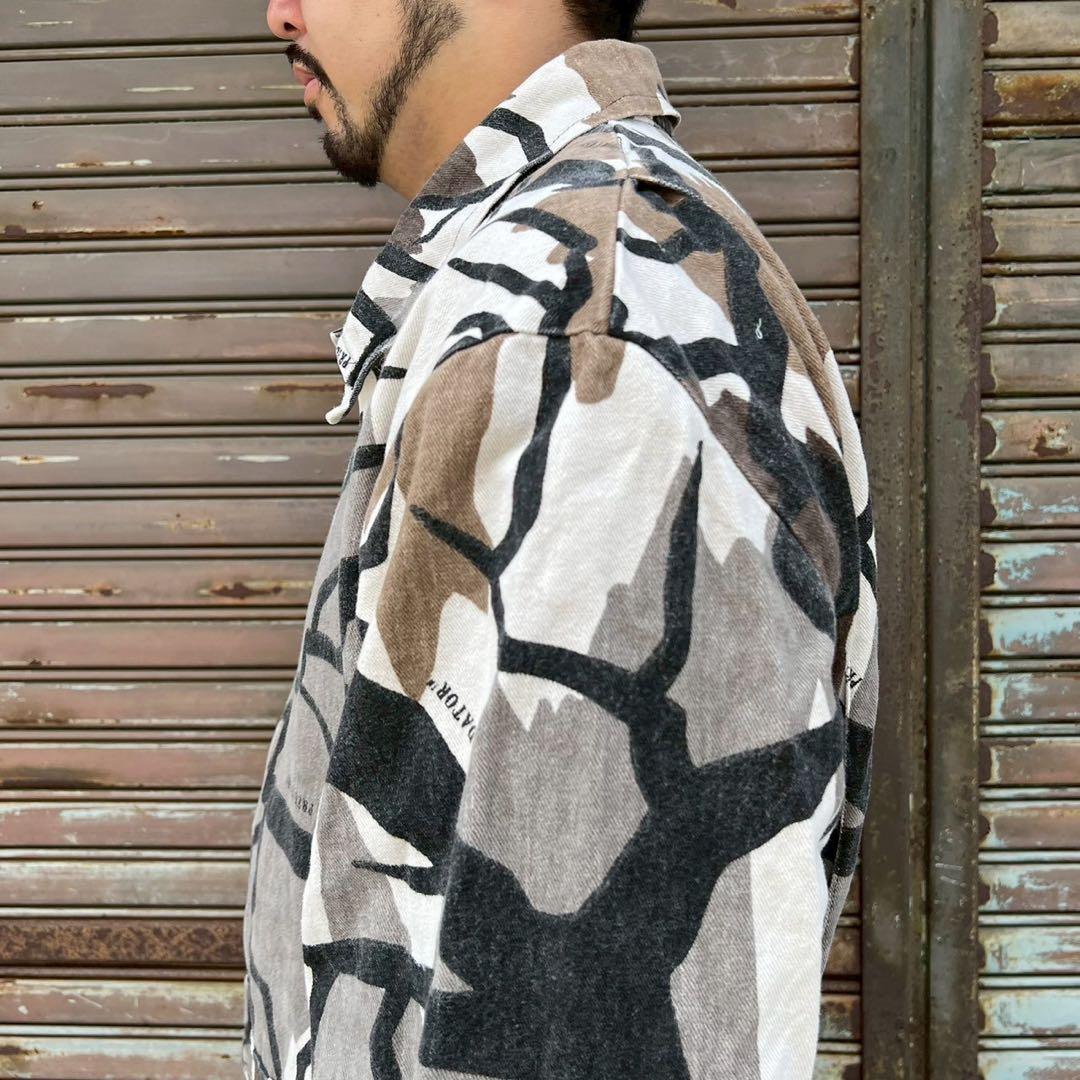 超希少 90s USA製 プレデターカモ つなぎ オールインワン ツナギ 迷彩