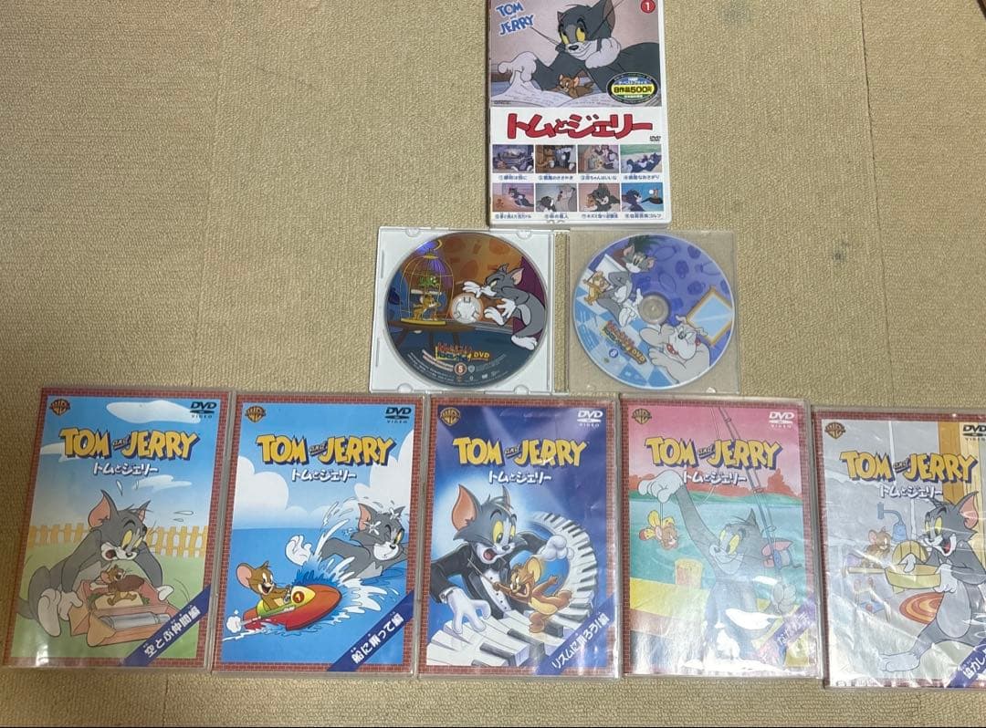 トムとジェリーDVDまとめ売り おまけDVD付】新品 トムとジェリー 2BOXセット DVD4枚組 79話収録