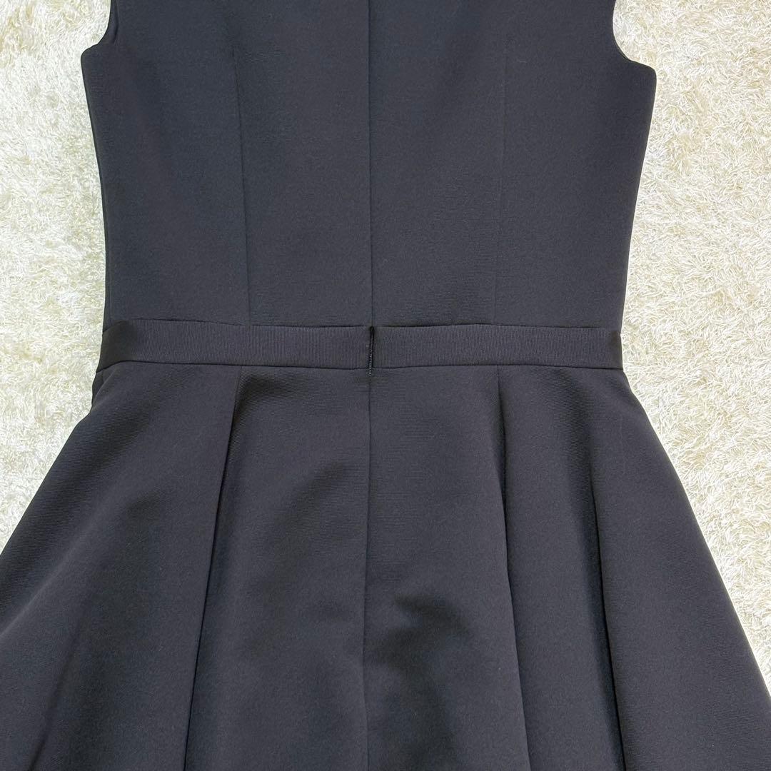 美品】ルネ ワンピース ブラック 34 フレア Aライン ひざ丈 - メルカリ