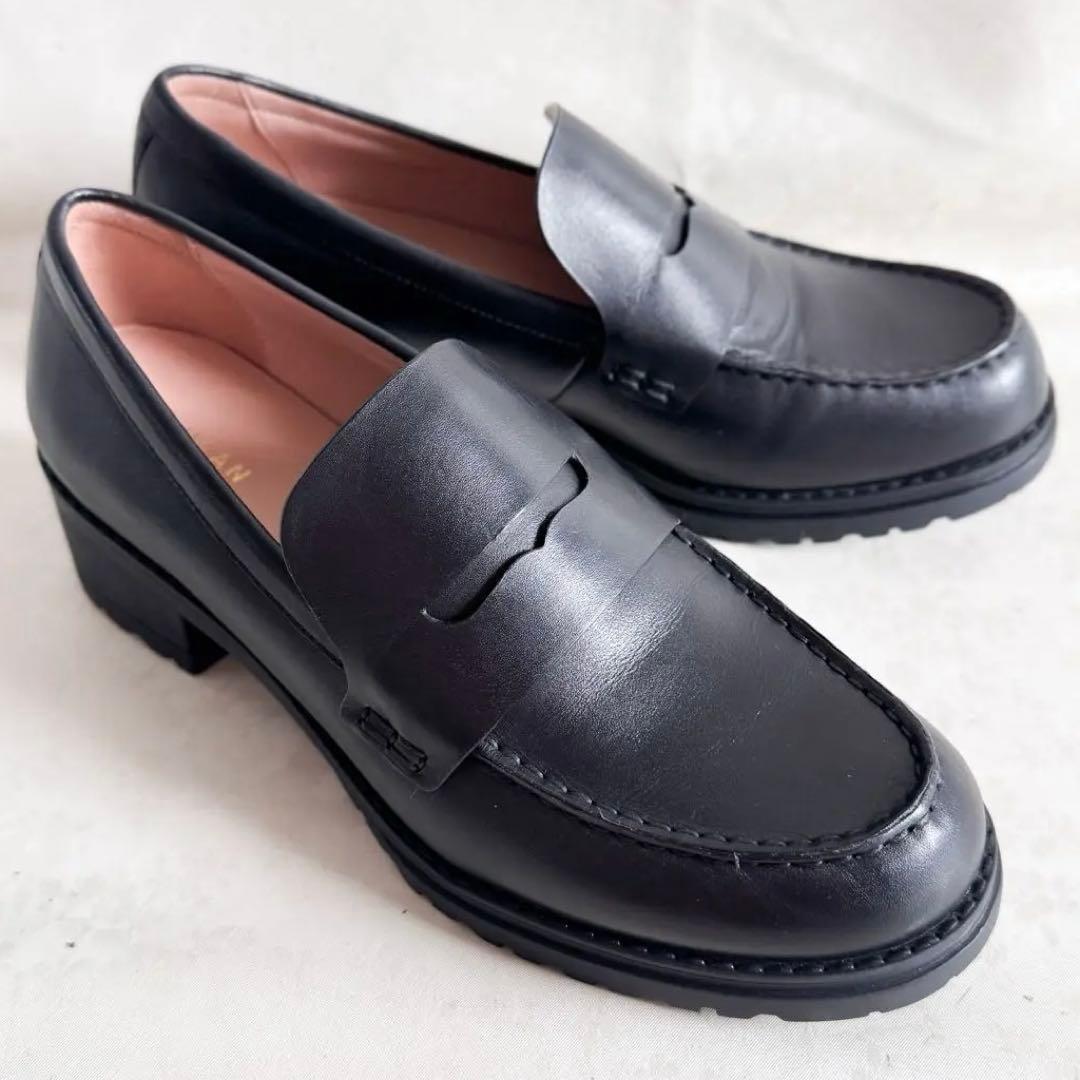 ✨極美品✨コールハーン カメア ラグ スリッポン ローファー 9B 厚底 COLE HAAN（コールハーン） ローファー カメア ラグ スリッポン
