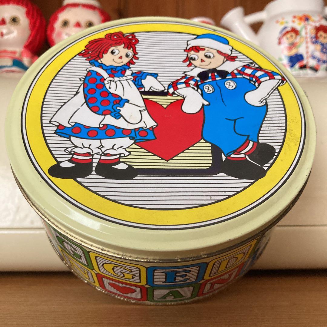 希少 激レア ラガディ ヴィンテージ アンとアンディ 意地悪顔 TIN缶