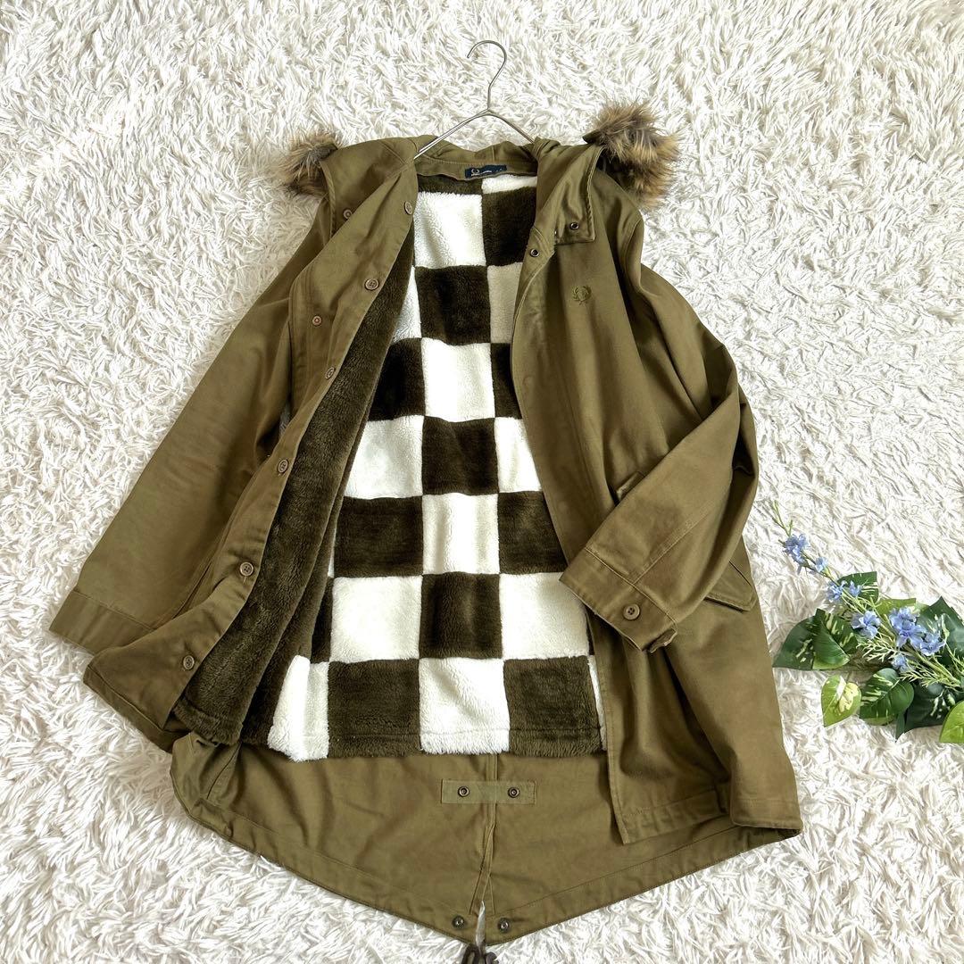 美品⁂フレッドペリー⁂モッズコート ブロックチェックボアライナー
