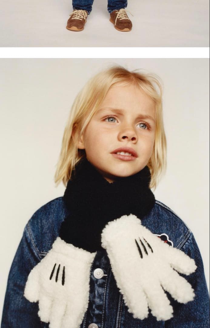 Disney Zara ミッキー マフラー　ザラ　限定 ZARA - Disney zara マフラー ミッキー 手の通販 by bubucoco's shop
