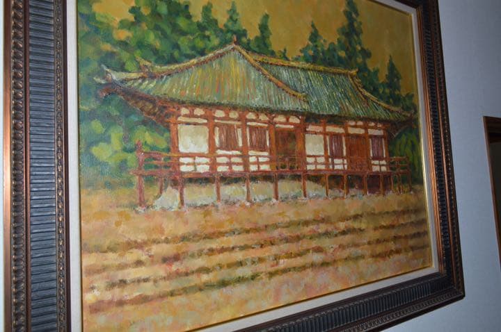 井上和久 油彩画 奈良 二月堂 - メルカリ