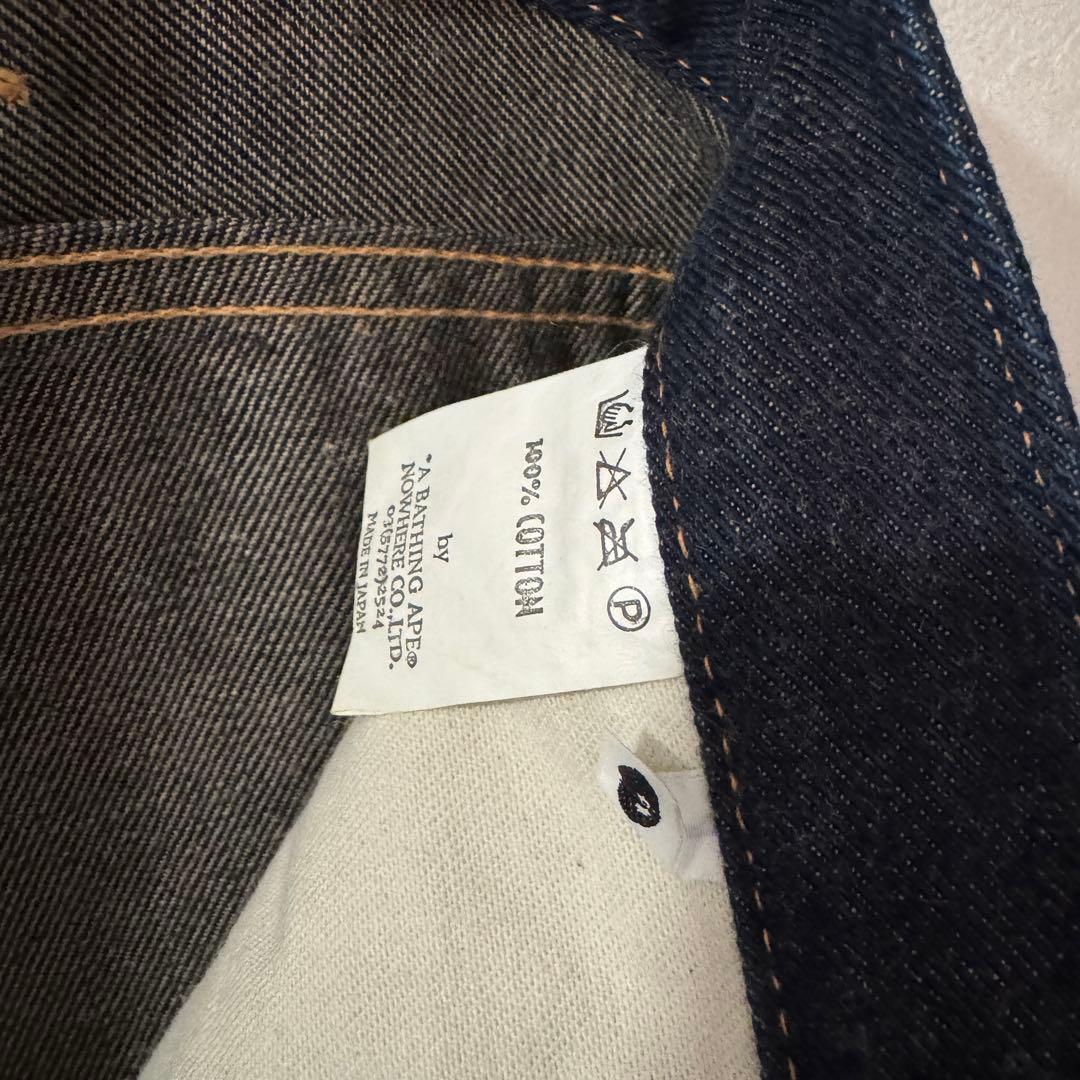 初期 A・BATHING APE インディゴ デニムパンツ ジーンズ - メルカリ